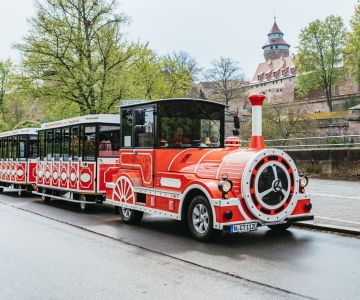 Nürnberg: Bytur med Bimmelbahn-toget