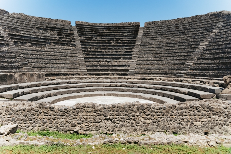 Vanuit Napels: dagexcursie naar Pompeii en de VesuviusTour met een Engelse live gids met ophaalservice vanaf het hotel
