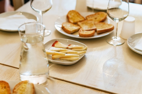 Val D'Orcia: kaas- en wijnproeverij uit FlorenceTour in het Spaans