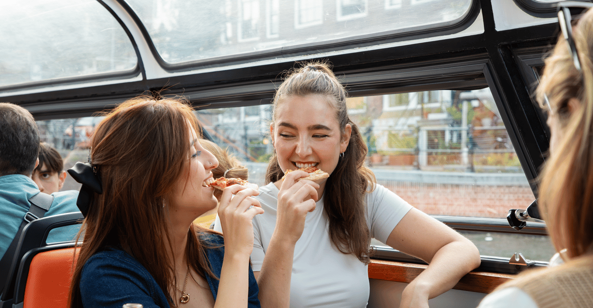 Afbeelding 6 van Amsterdam: Pizza Cruise met New York Pizza & Drankjes