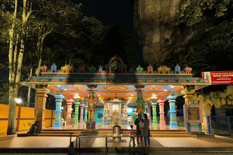 From Kuala Lumpur: Batu Caves Night Tour + Indian Set Dinner