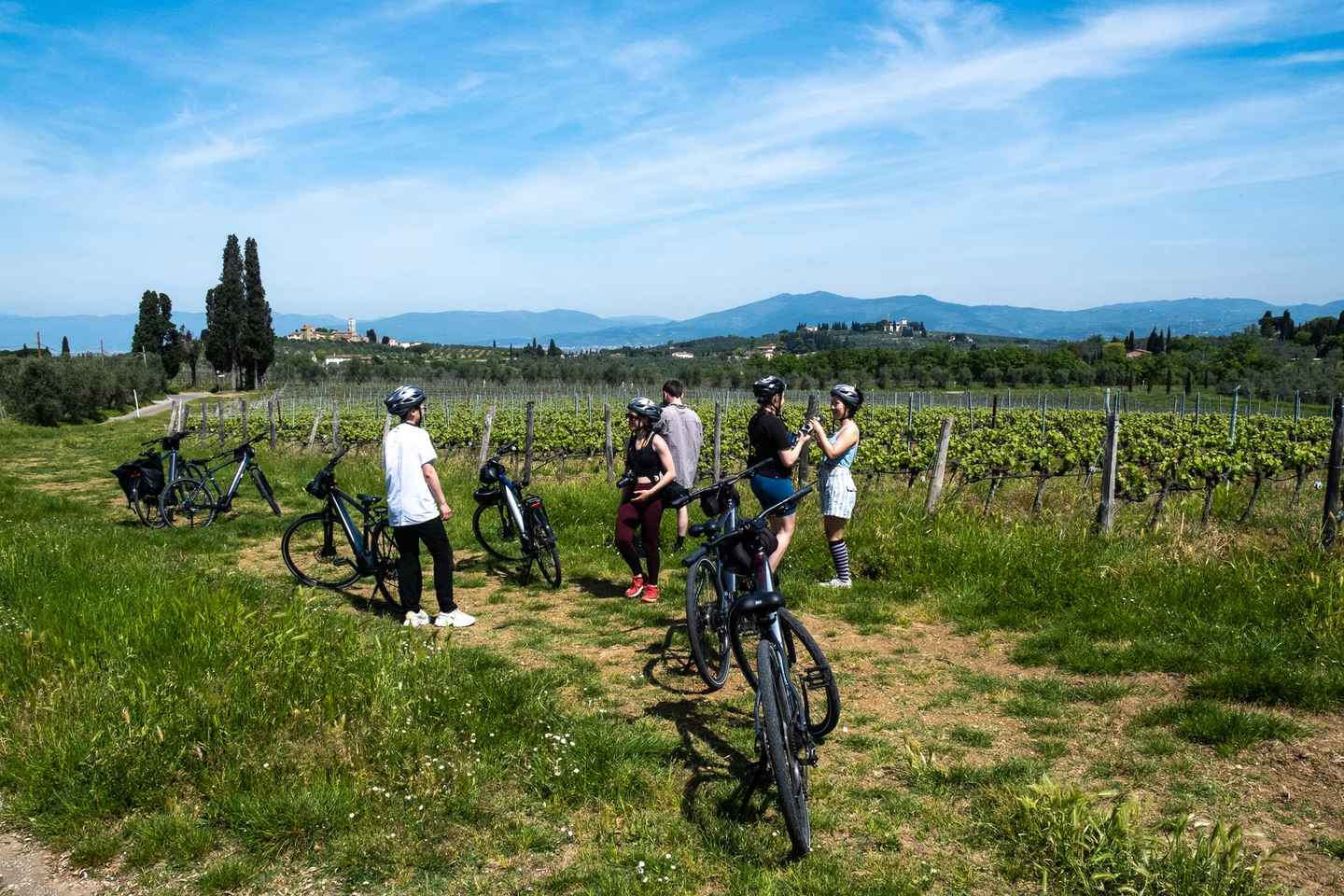Florencia: Tour guiado en bicicleta eléctrica por el campo de la Toscana con almuerzo