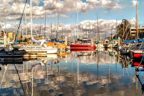 Marina Del Rey: Bådtur med vin og charcuteri eller middag