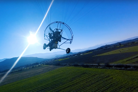 Corfu: Tandem Paragliding Flight Above Ionian Sea Paragliding Flight above the Ionian Sea