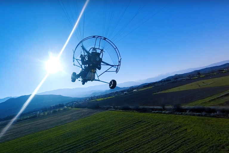 Corfu: Tandem Paragliding Flight Above Ionian Sea Paragliding Flight above the Ionian Sea