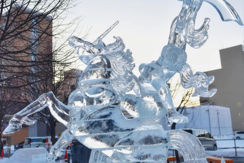 Sapporo: Heiwa-dori Ice Festival Private Day Tour No return to Sapporo
