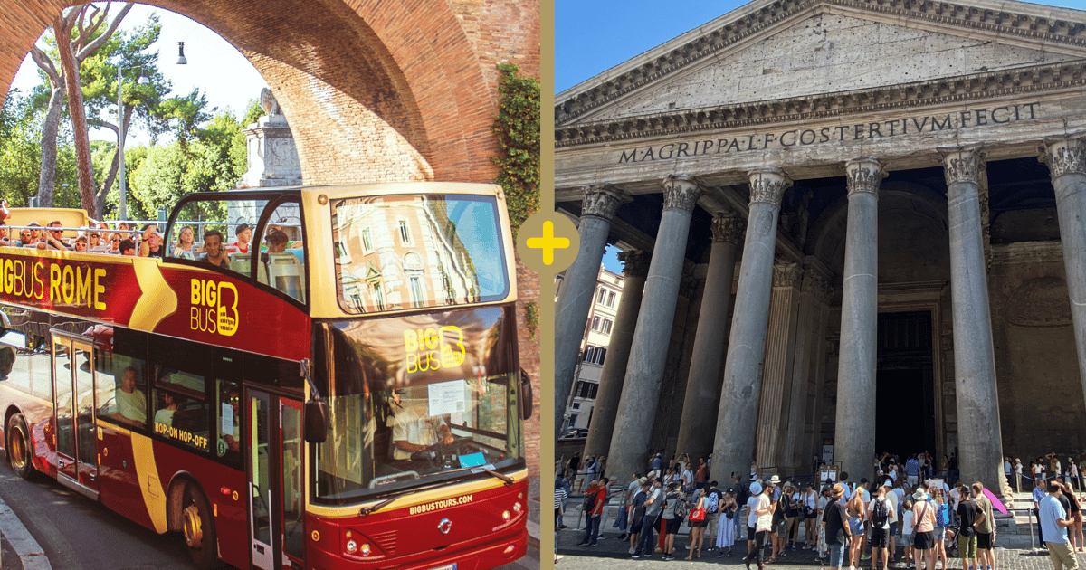 Off Broad Rome Rome: 24h Hop-on-hop-off-bustour & Pantheon entree met audio | GetYourGuide