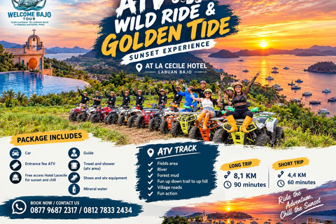 Labuan Bajo: Wild Ride & Golden Tide Atv Adventure to Sunset