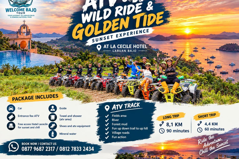 Labuan Bajo: Wild Ride & Golden Tide Atv Adventure to Sunset