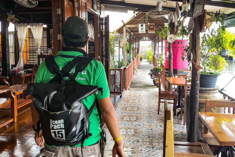 Bangkok: Passeio de bicicleta de meio dia pelas vidas locais e gastronomia com almoço