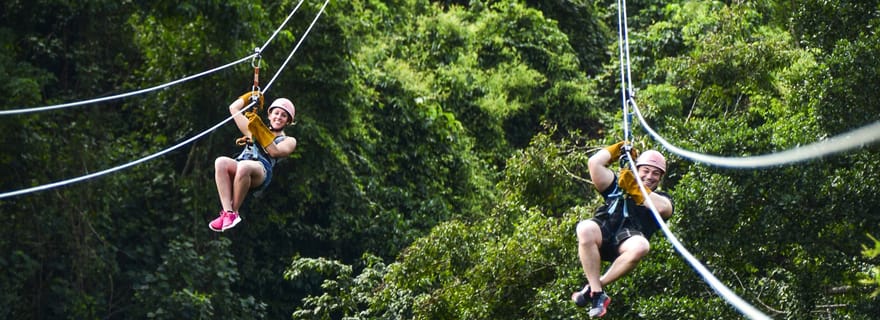 Punta Cana : Aventures en ziplines et entrée à Monkeyland