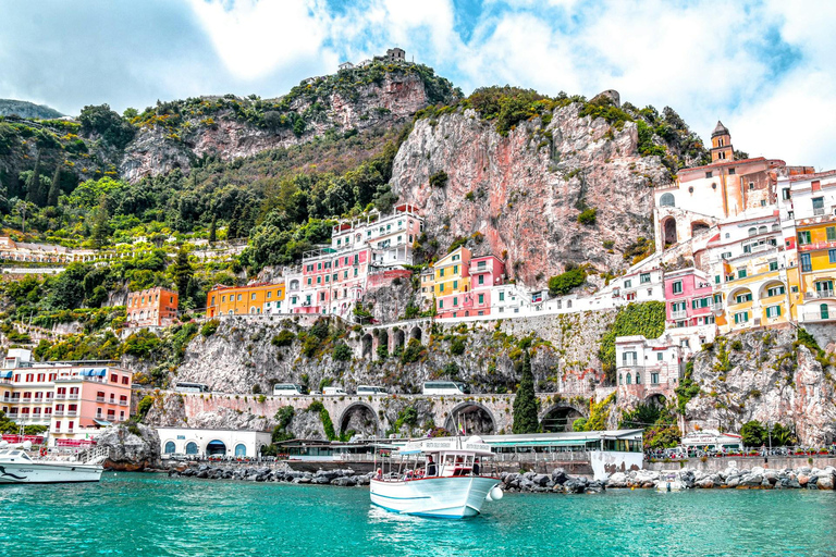 Amalfi, Pompeii, Positano Day Trip with Limoncelo From Rome From Rome:Amalfi, Pompeii & Positano Day Trip with Limoncelo