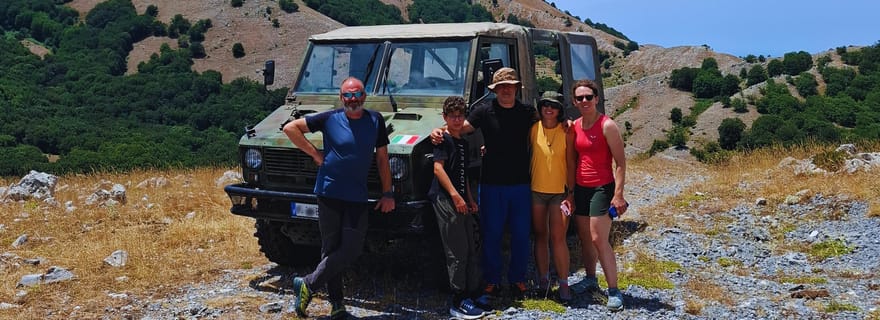 Calabre : la vallée entre les deux fleuves et la ville de Laos, en 4x4