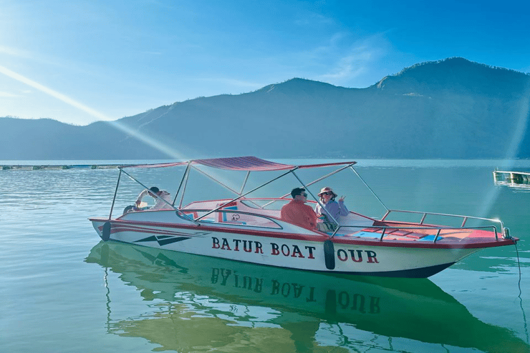 All in one, lake batur boat tour and mount batur activities Private, batur sunrise trekking with hot spring