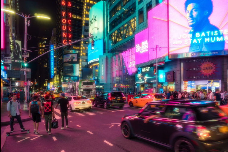 NYC: Magische stadslichten en stadsrondleiding door BroadwayNYC: Magische stadsverlichting en Broadway-stadsrondleiding per riksja