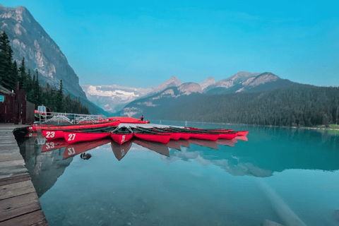 Banff: Experience Lake Louise & Johnston Canyon Shuttle From Banff Train Station