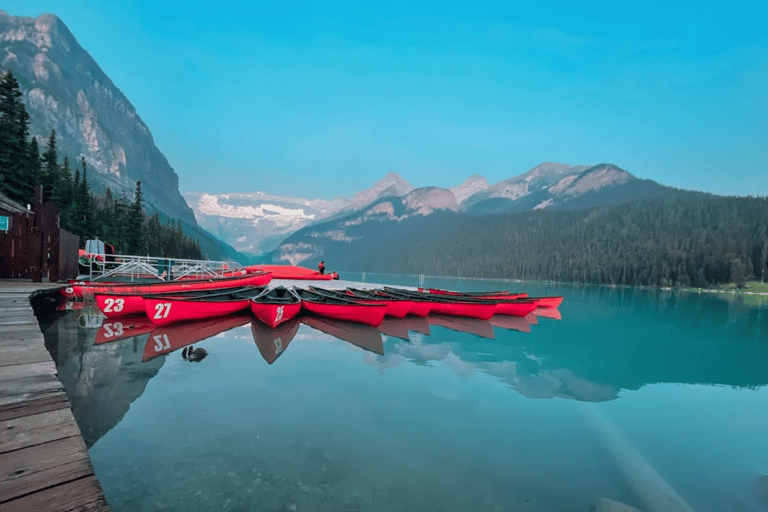 Banff: Experience Lake Louise & Johnston Canyon Shuttle From Mount Royal Hotel Bus Terminal