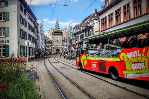 Basel: Sightseeingbusstur med audioguide