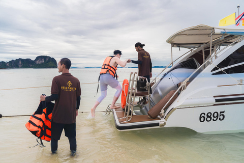 Krabi: Private Phi Phi Islands & 4 Islands Speedboat Tour