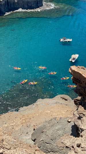 Mogán: Guided Kayak to Caves and Snorkeling Tour