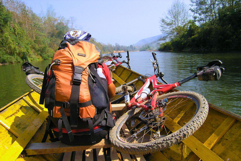 Luang Prabang: Biking, Trekking and Waterfall Private Tour