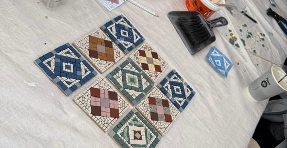 Thessaloniki: Take-Home Ceramic Mosaic Coaster Workshop