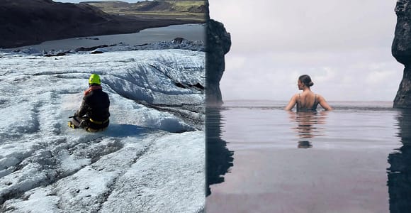 Glacier Hike, South Coast Iceland, Black Beach & Sky Lagoon
