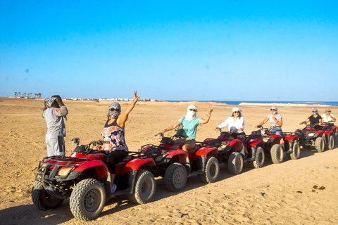 Hurghada: Sunset Quad Bike, Camel w/ Opt Stargazing and BBQ Hurghada : 2-hour Quad Bike and Camel Riding Tour