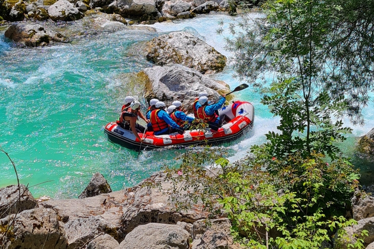 Fluss Soca, Slowenien: Wildwasser-RaftingWildwasser-Rafting - Abholung