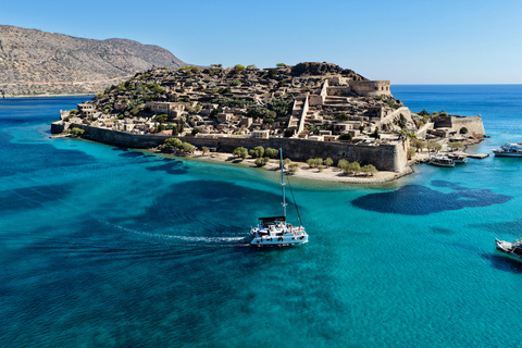 Agios Nikolaos: Sailing Trip Catamaran Lunch and Water Toys Catamaran Private Half Day Sailing Trip