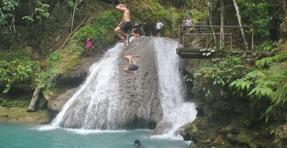 Blue Hole, Secret Falls Guided Day Tour from Montego Bay