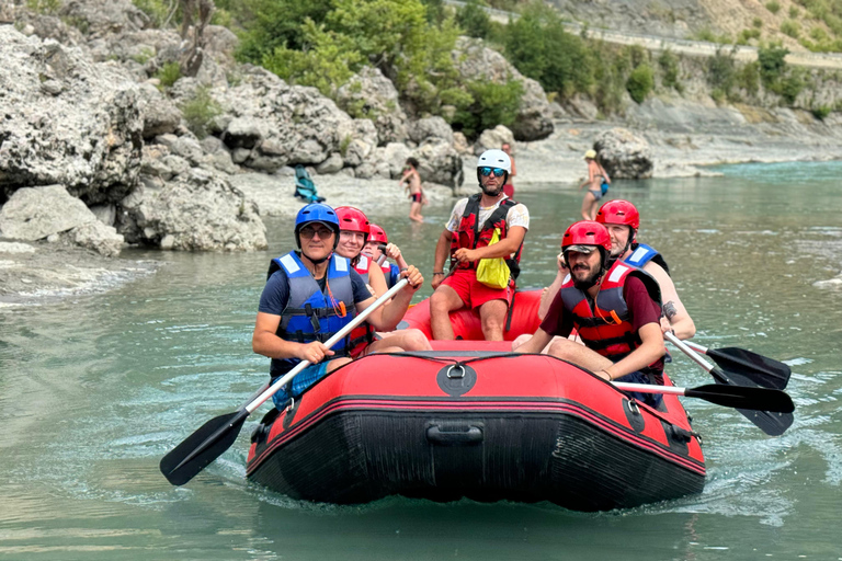 Permet Vjosa National Park Rafting Tour met gids + Hot Springs