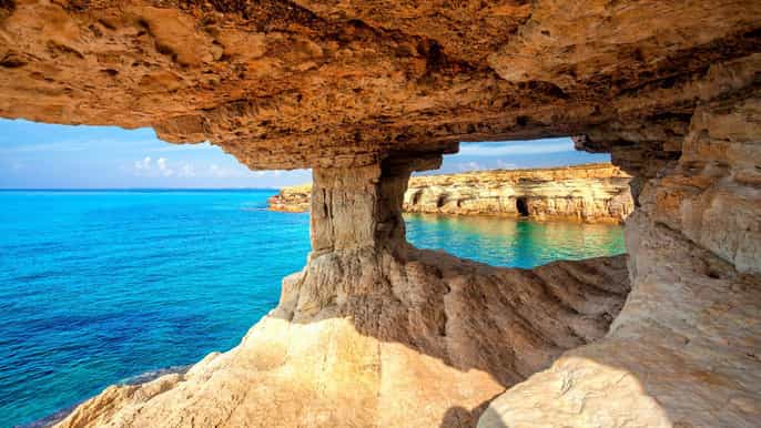 De Larnaca: Ayia Napa, Cabo Greko, Lagoa Azul e Grutas