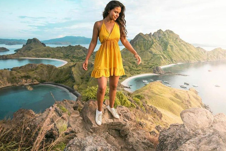 Labuan Bajo : Tour de um dia na Ilha de Komodo com guia localPasseio partilhado de barco lento em Labuan Bajo