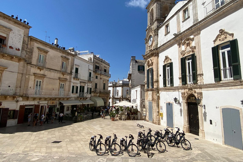 e-bike ring tour between Locorotondo and Martina Franca e-bike tour Locorotondo, Martina Franca and visit to a dairy
