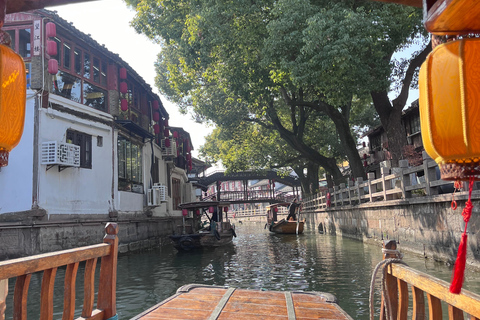 Shanghai: Zhujiajiao Waterstad met kalligrafie-ervaring