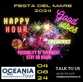 LA SPEZIA- CINQUE TERRE- MEERESFEST MIT FEUERWERK