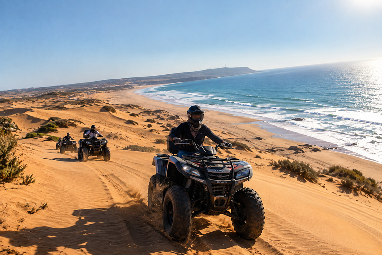 Agadir: Dunes & Beach ATV Quad Safari with Moroccan Tea Single Quad Bike