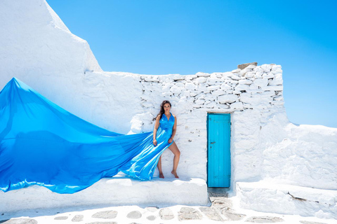 Flying Dress Photoshooting Mykonos