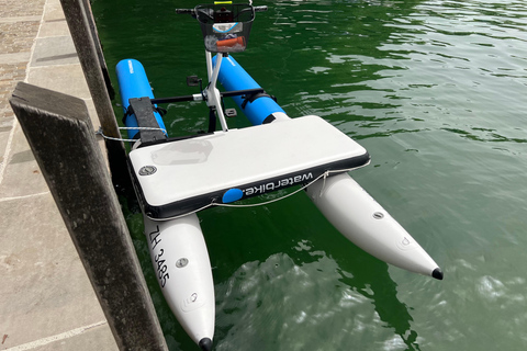 Waterbike op het meer van ZürichWaterfietstocht op het meer van Zürich - Tandem voor de hele dag