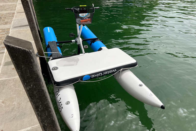 Waterbike op het meer van ZürichWaterfietstocht op het meer van Zürich - Tandem voor de hele dag
