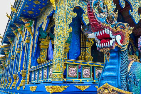 Chiang Mai: Weiße, blaue und große Buddha-Tempel in Chiang Rai