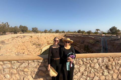 Shared Wadi Shab Trek, Swim, Cave, Beach & Sinkhole Tour