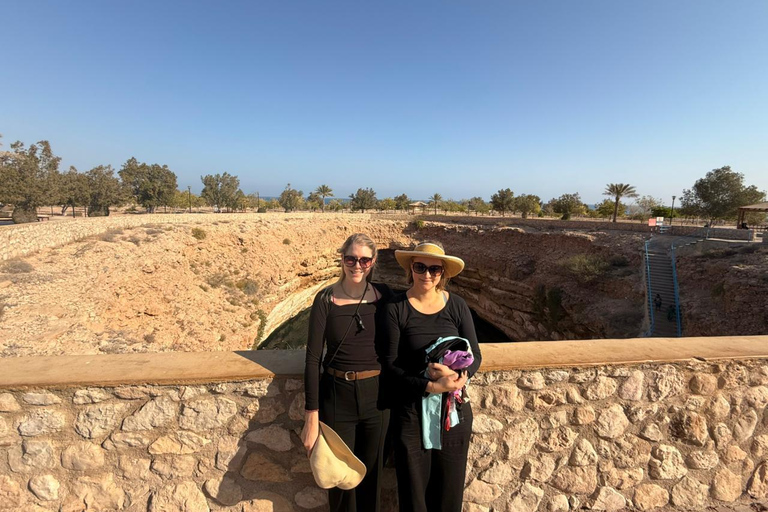 Shared Wadi Shab Trek, Swim, Cave, Beach & Sinkhole Tour