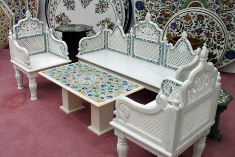 Agra Marble, Jewelry & Rug Shopping Tour with Guide Agra Shopping: Only Tour Guide