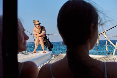 Catamaran Cruise to Elafonisi & Kedrodasos: Lunch & Open Bar Elafonisi Cruise: Snorkel, Paddle & Healthy Meal