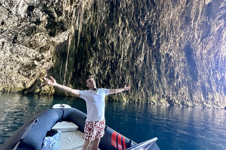 Vlorë: Sazan Island, Haxhi Ali Cave, and Karaburun Boat Tour