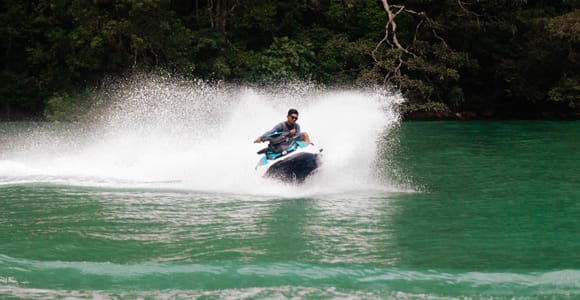 Langkawi: Jet Ski Ride with Drone Video