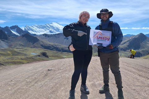 Från Cusco: Färgernas berg och den röda dalen på ATVfrån cusco:Red valley + vinikunka mountain/double seat atv/