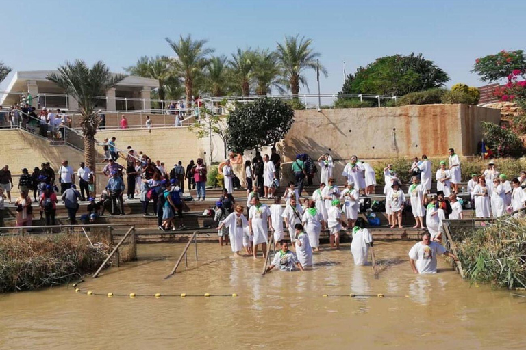 Visite privée d&#039;une journée : Site de baptême et Mer Morte depuis Amman